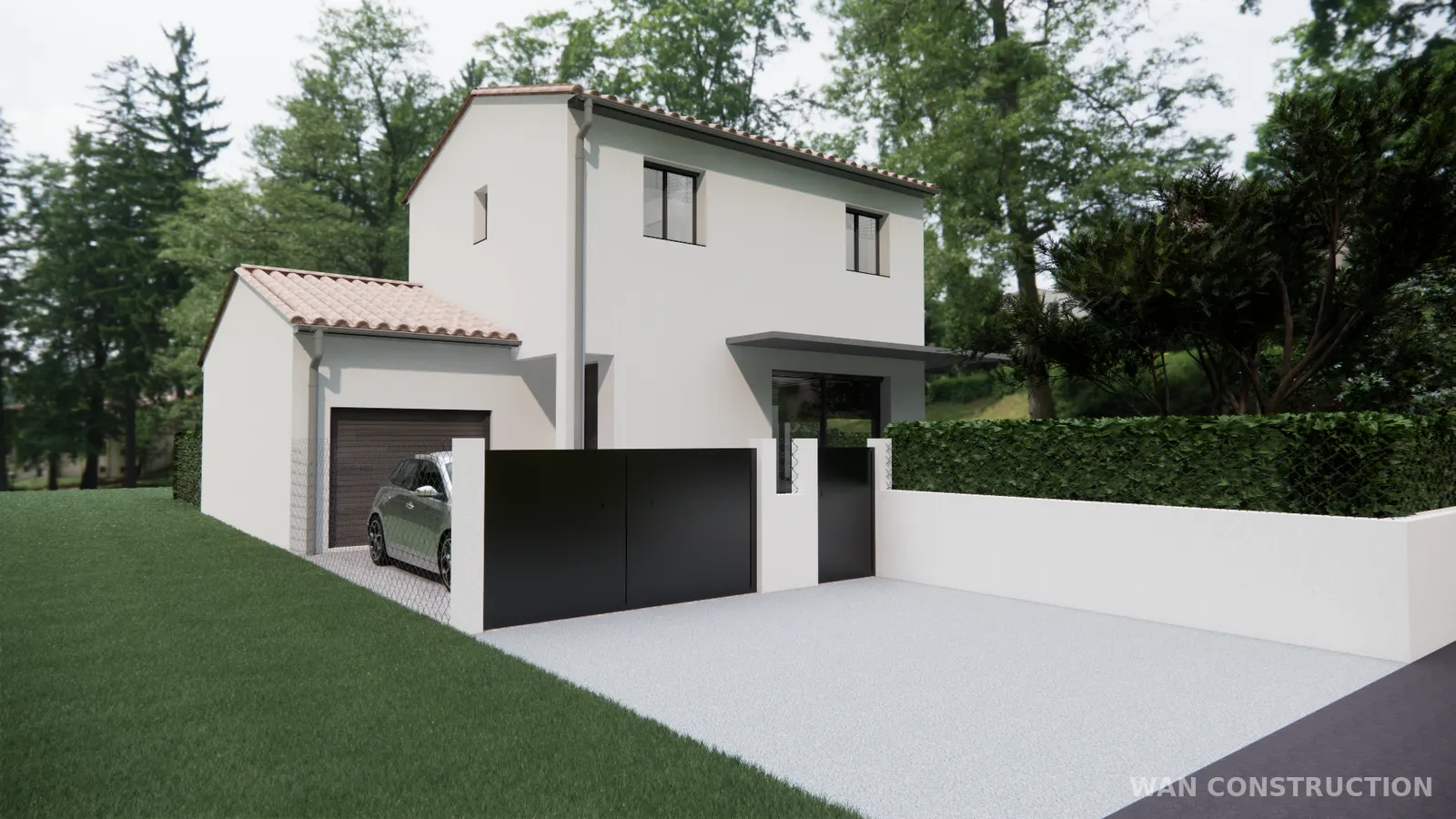 Projet WAN Construction – villa avec garage à Nissan-lez-Ensérune