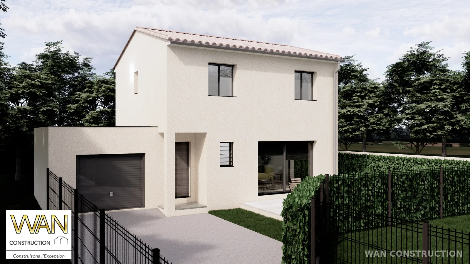 Projet WAN Construction – villa neuve à Maraussan, Hérault