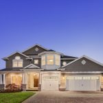 Facade of newly constructed home